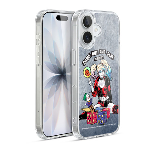 Batman DC Comics Harley Quinn Graphics Toys Soft Gel Case for Apple iPhone 17