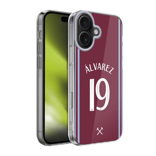 West Ham United FC 2024/25 Players Home Kit Edson Álvarez Soft Gel Case for Apple iPhone 17