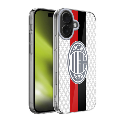 AC Milan 2023/24 Crest Kit Away Soft Gel Case for Apple iPhone 17