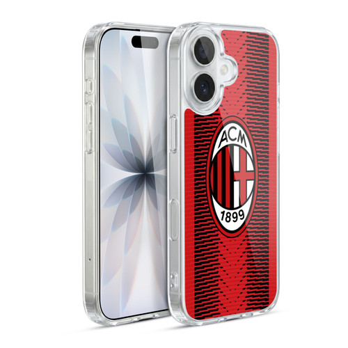AC Milan 2023/24 Crest Kit Home Soft Gel Case for Apple iPhone 17