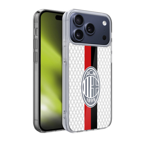 AC Milan 2023/24 Crest Kit Away Soft Gel Case for Apple iPhone 17 Pro