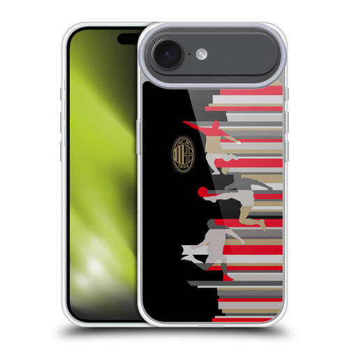 AC Milan Adults Silhouette Soft Gel Case for Apple iPhone 17 Air