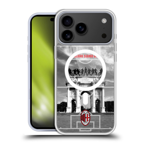 AC Milan Adults Milano Siamo Noi 2 Soft Gel Case for Apple iPhone 17 Pro Max