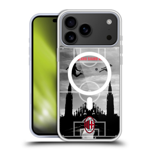 AC Milan Adults Milano Siamo Noi 3 Soft Gel Case for Apple iPhone 17 Pro Max