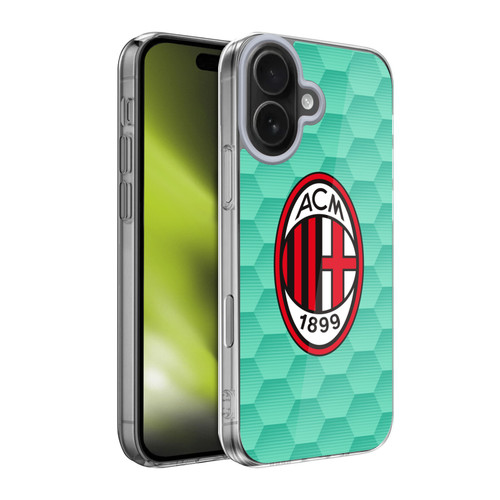 AC Milan 2020/21 Crest Kit Home Goalkeeper Soft Gel Case for Apple iPhone 17
