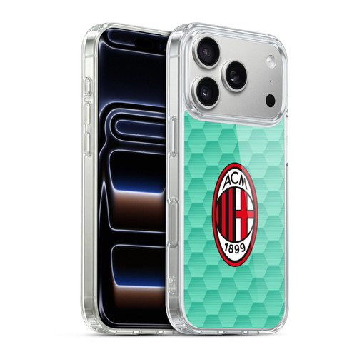 AC Milan 2020/21 Crest Kit Home Goalkeeper Soft Gel Case for Apple iPhone 17 Pro