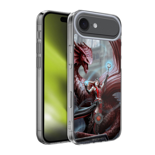 Anne Stokes Dragon Friendship Scarlet Mage Soft Gel Case for Apple iPhone 17 Air