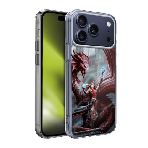 Anne Stokes Dragon Friendship Scarlet Mage Soft Gel Case for Apple iPhone 17 Pro Max