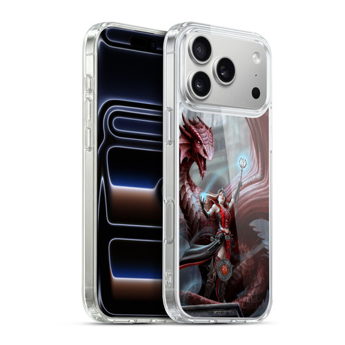 Anne Stokes Dragon Friendship Scarlet Mage Soft Gel Case for Apple iPhone 17 Pro Max