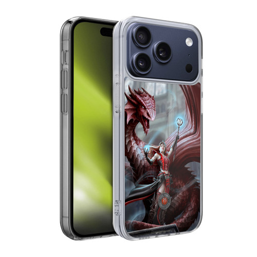 Anne Stokes Dragon Friendship Scarlet Mage Soft Gel Case for Apple iPhone 17 Pro