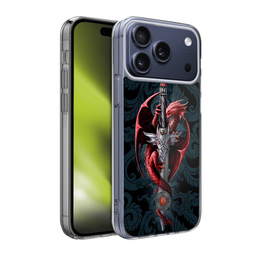Anne Stokes Dragons Dagger Soft Gel Case for Apple iPhone 17 Pro Max