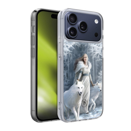 Anne Stokes Wolves Winter Guardians Soft Gel Case for Apple iPhone 17 Pro