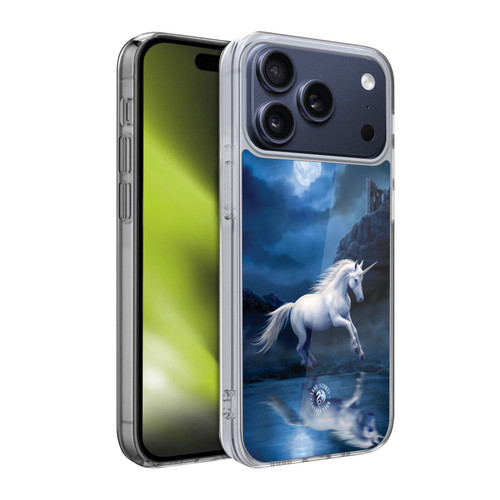 Anne Stokes Mythical Creatures Moonlight Unicorn Soft Gel Case for Apple iPhone 17 Pro