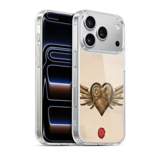 Anne Stokes Steampunk Winged Cog Heart Soft Gel Case for Apple iPhone 17 Pro