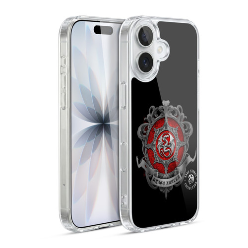 Anne Stokes Fire Tribal Dragon Crest Soft Gel Case for Apple iPhone 17