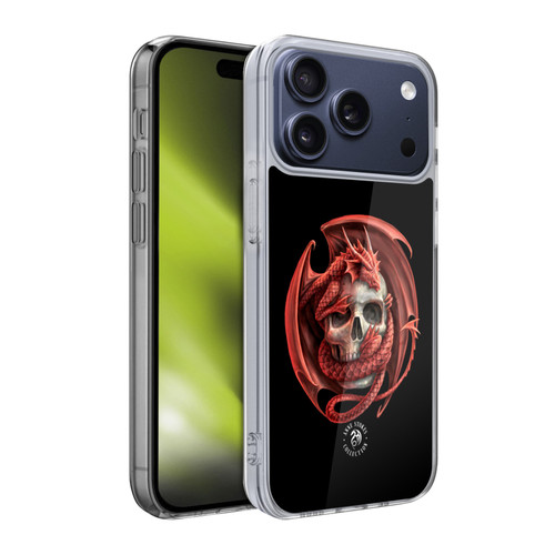 Anne Stokes Fire Tribal Dragon And Skull Soft Gel Case for Apple iPhone 17 Pro