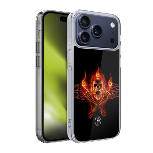 Anne Stokes Fire Tribal Hell Skull Soft Gel Case for Apple iPhone 17 Pro