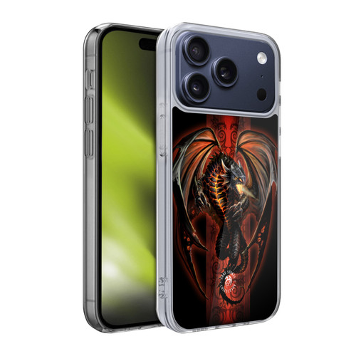 Anne Stokes Fire Tribal Lava Dragon Soft Gel Case for Apple iPhone 17 Pro