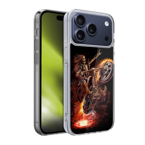 Anne Stokes Fire Tribal Hello Rider Poster Soft Gel Case for Apple iPhone 17 Pro