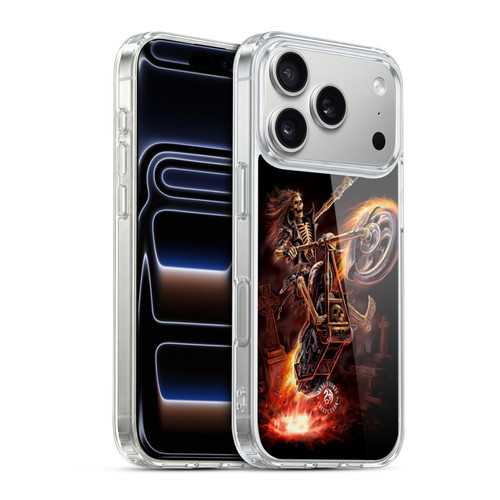 Anne Stokes Fire Tribal Hello Rider Poster Soft Gel Case for Apple iPhone 17 Pro