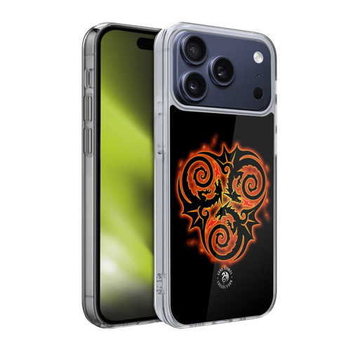 Anne Stokes Fire Tribal Triple Dragon Soft Gel Case for Apple iPhone 17 Pro