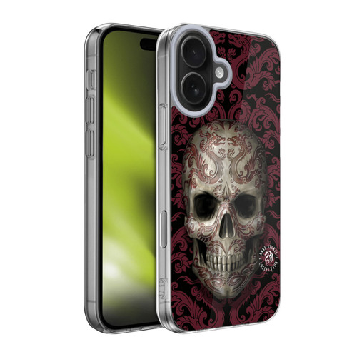 Anne Stokes Oriental Skull Dragon Swirl Pattern Soft Gel Case for Apple iPhone 17