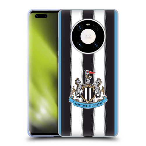Newcastle United Football Club 2025/26 Crest Kit Home Soft Gel Case for Huawei Mate 40 Pro 5G