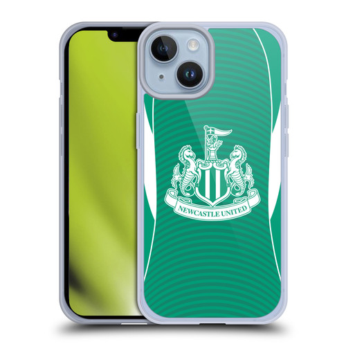 Newcastle United Football Club 2025/26 Crest Kit Away Soft Gel Case for Apple iPhone 14