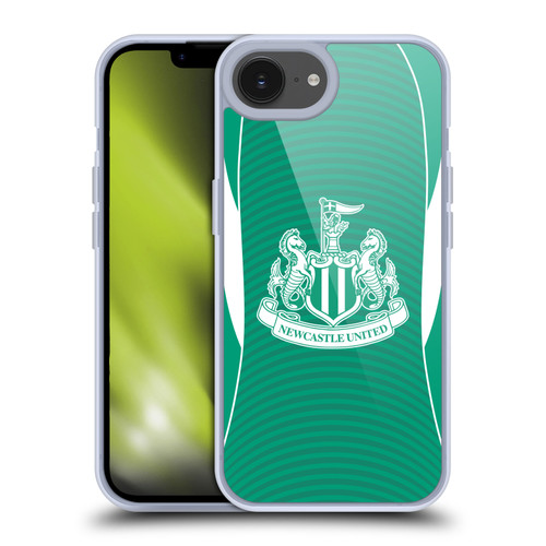 Newcastle United Football Club 2025/26 Crest Kit Away Soft Gel Case for Apple iPhone 16e