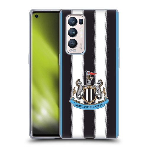 Newcastle United Football Club 2025/26 Crest Kit Home Soft Gel Case for OPPO Find X3 Neo / Reno5 Pro+ 5G
