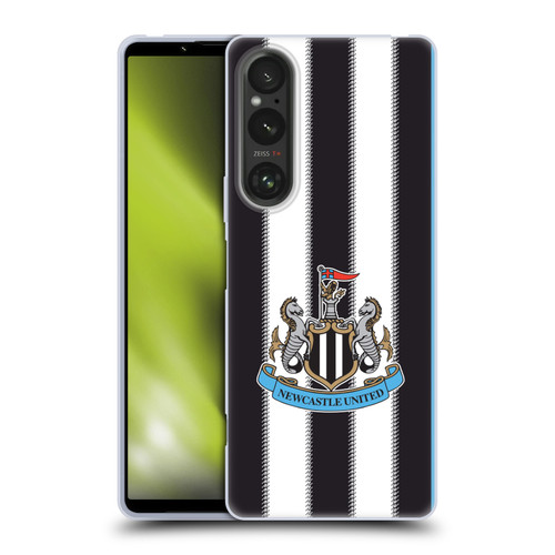 Newcastle United Football Club 2025/26 Crest Kit Home Soft Gel Case for Sony Xperia 1 V 5G