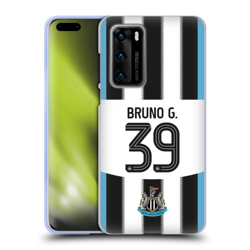 Newcastle United Football Club 2025/26 Players Home Kit Bruno Guimarães Soft Gel Case for Huawei P40 5G
