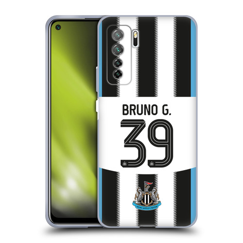 Newcastle United Football Club 2025/26 Players Home Kit Bruno Guimarães Soft Gel Case for Huawei Nova 7 SE/P40 Lite 5G
