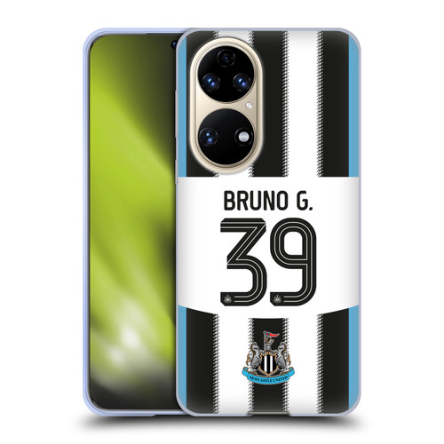 Newcastle United Football Club 2025/26 Players Home Kit Bruno Guimarães Soft Gel Case for Huawei P50