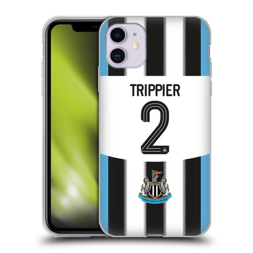 Newcastle United Football Club 2025/26 Players Home Kit Kieran Trippier Soft Gel Case for Apple iPhone 11 Newcastle United Football Club 2025/26 Players Home Kit Kieran Trippier Soft Gel Case for Apple iPhone 11