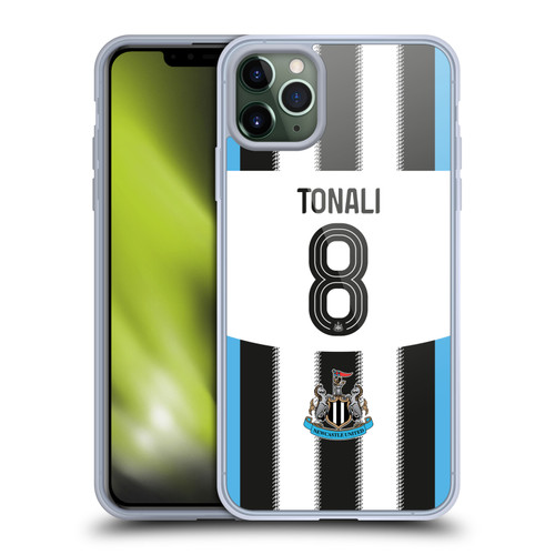 Newcastle United Football Club 2025/26 Players Home Kit Sandro Tonali Soft Gel Case for Apple iPhone 11 Pro Max