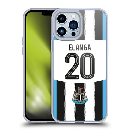 Newcastle United Football Club 2025/26 Players Home Kit Anthony Elanga Soft Gel Case for Apple iPhone 13 Pro Max