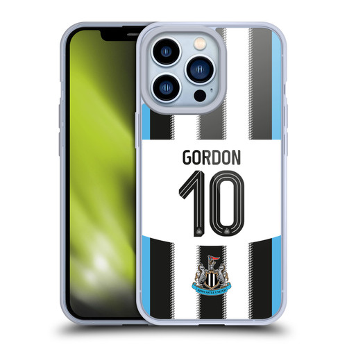 Newcastle United Football Club 2025/26 Players Home Kit Anthony Gordon Soft Gel Case for Apple iPhone 13 Pro