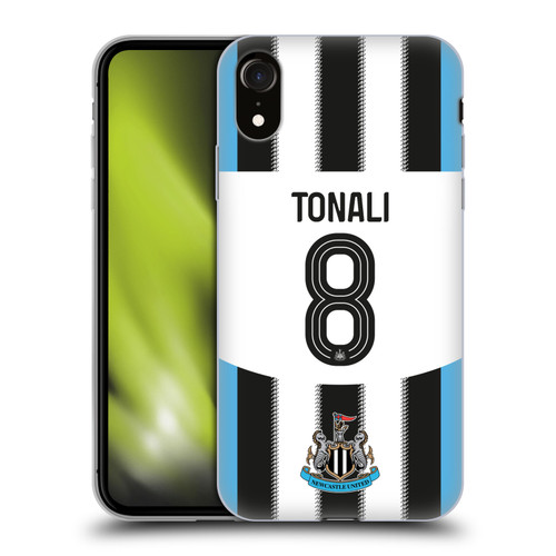Newcastle United Football Club 2025/26 Players Home Kit Sandro Tonali Soft Gel Case for Apple iPhone XR