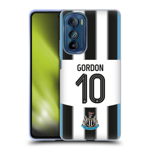 Newcastle United Football Club 2025/26 Players Home Kit Anthony Gordon Soft Gel Case for Motorola Edge 30