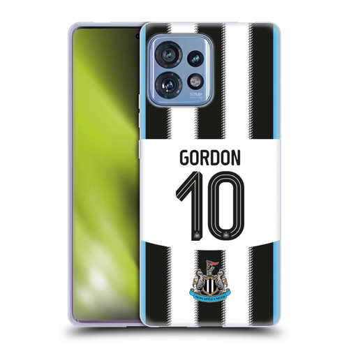 Newcastle United Football Club 2025/26 Players Home Kit Anthony Gordon Soft Gel Case for Motorola Moto Edge 40 Pro/Plus 2023