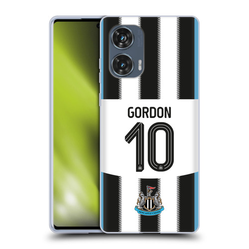 Newcastle United Football Club 2025/26 Players Home Kit Anthony Gordon Soft Gel Case for Motorola Edge 50 Fusion