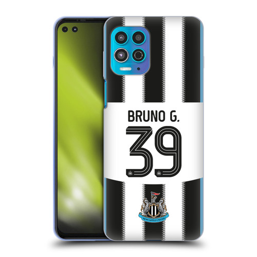 Newcastle United Football Club 2025/26 Players Home Kit Bruno Guimarães Soft Gel Case for Motorola Moto G100