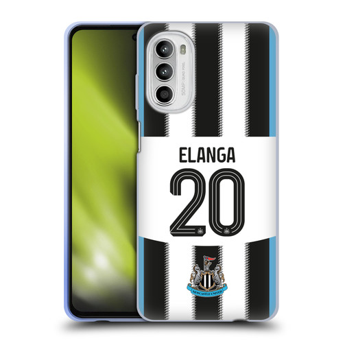 Newcastle United Football Club 2025/26 Players Home Kit Anthony Elanga Soft Gel Case for Motorola Moto G52