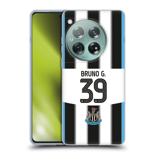 Newcastle United Football Club 2025/26 Players Home Kit Bruno Guimarães Soft Gel Case for OnePlus 12