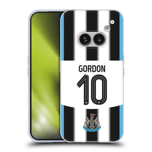 Newcastle United Football Club 2025/26 Players Home Kit Anthony Gordon Soft Gel Case for Nothing Phone (2a)