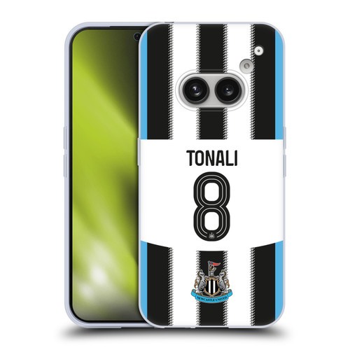 Newcastle United Football Club 2025/26 Players Home Kit Sandro Tonali Soft Gel Case for Nothing Phone (2a)