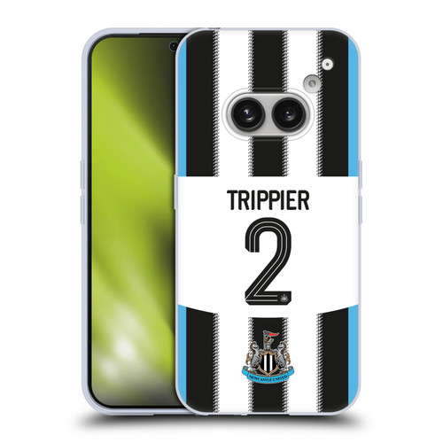 Newcastle United Football Club 2025/26 Players Home Kit Kieran Trippier Soft Gel Case for Nothing Phone (2a)