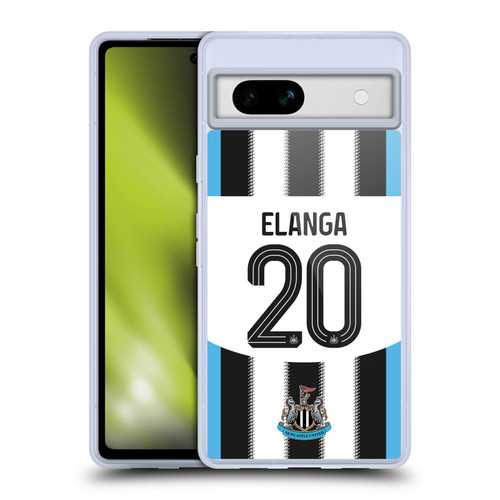 Newcastle United Football Club 2025/26 Players Home Kit Anthony Elanga Soft Gel Case for Google Pixel 7a