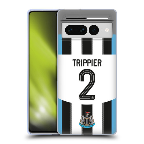 Newcastle United Football Club 2025/26 Players Home Kit Kieran Trippier Soft Gel Case for Google Pixel 7 Pro